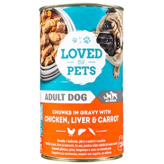 LOVEPET | Σκυλοτροφή Κοτόπουλο Συκώτι Καρότο σε Σάλτσα 1.24kg