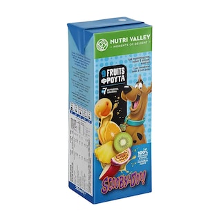 NUTRI VALLEY | Φυσικός Χυμός Scooby Doo 9 Φρούτα 7 Βιταμίνες 250ml
