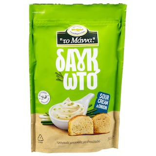 ΜΑΝΝΑ | Παξιμάδι Δαγκωτό Sour Cream & Onion 110g