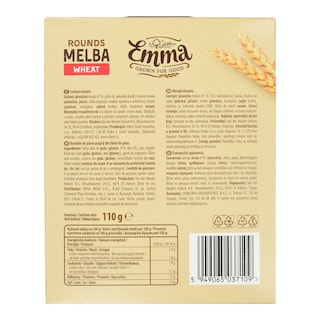 EMMA | Φρυγανιές Στρογγυλές Σίτου 110g