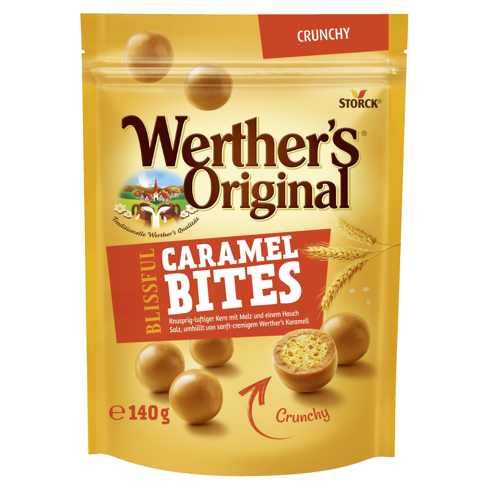 Crunchy Caramel Bites 140g