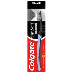 COLGATE | Οδοντόβουρτσα Slim Soft Charcoal Μαλακή 1 Τεμάχιο