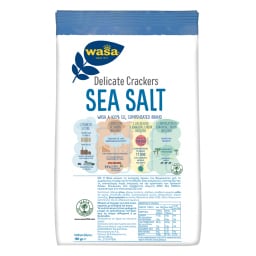 WASA | WASA DELICATE CRACKERS SEA SALT 12X0.18GR  216ΓΡ