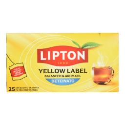 LIPTON | Τσάι Μαύρο Decaf Αρωματισμένο 25x1.5g