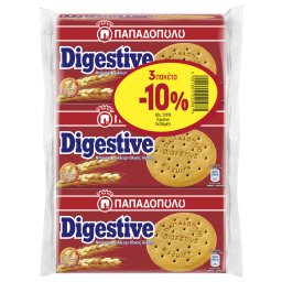 ΠΑΠΑΔΟΠΟΥΛΟΥ | DIGESTIVE | ΜΠΙΣΚΟΤΑ  750 ΓΡ 3X250Γ 10% EKΠΤΩΣΗ