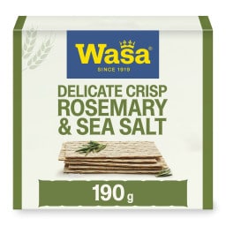 WASA | Φρυγανιές Delicate Crisp Δενδρολίβανο & Αλάτι 190gr