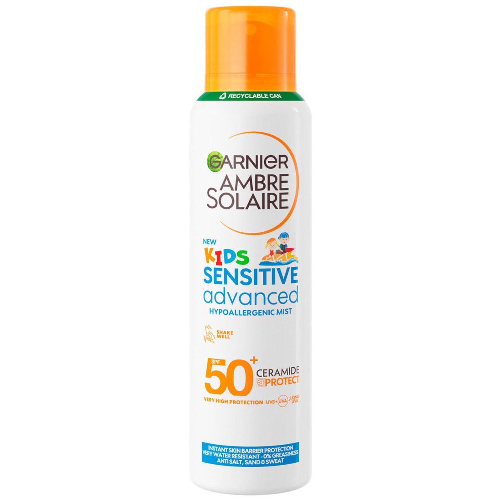 AMBRE SOLAIRE Αντηλιακό Spray Mist Kids Sensitive Advanced SPF50+ 150ml