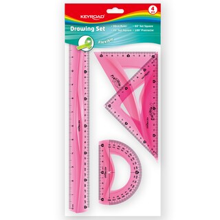 KEYROAD | Σετ Γεωμετρίας Flexible 4 Τεμάχια