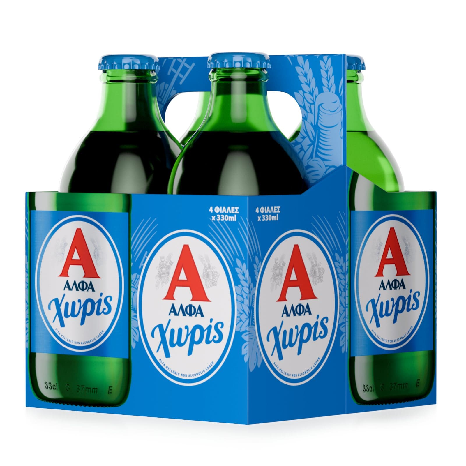 ΑΛΦΑ Μπύρα Χωρίς Αλκοόλ Retro Φιάλη 4x330ml
