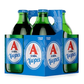 ΑΛΦΑ | Μπύρα Χωρίς Αλκοόλ Retro Φιάλη 4x330ml