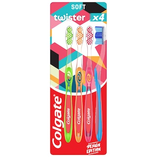 COLGATE | Οδοντόβουρτσα Twister 4 Τεμάχια