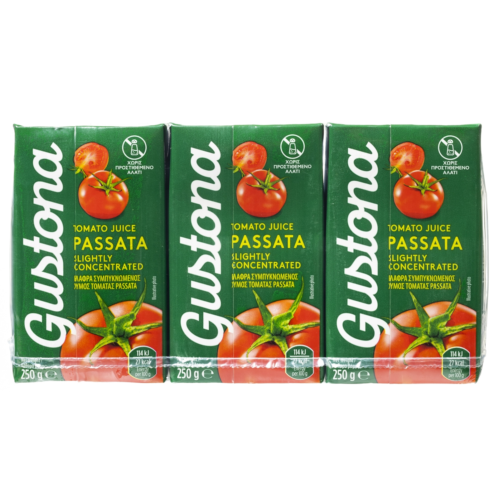 GUSTONA Τομάτα Passata 3x250g