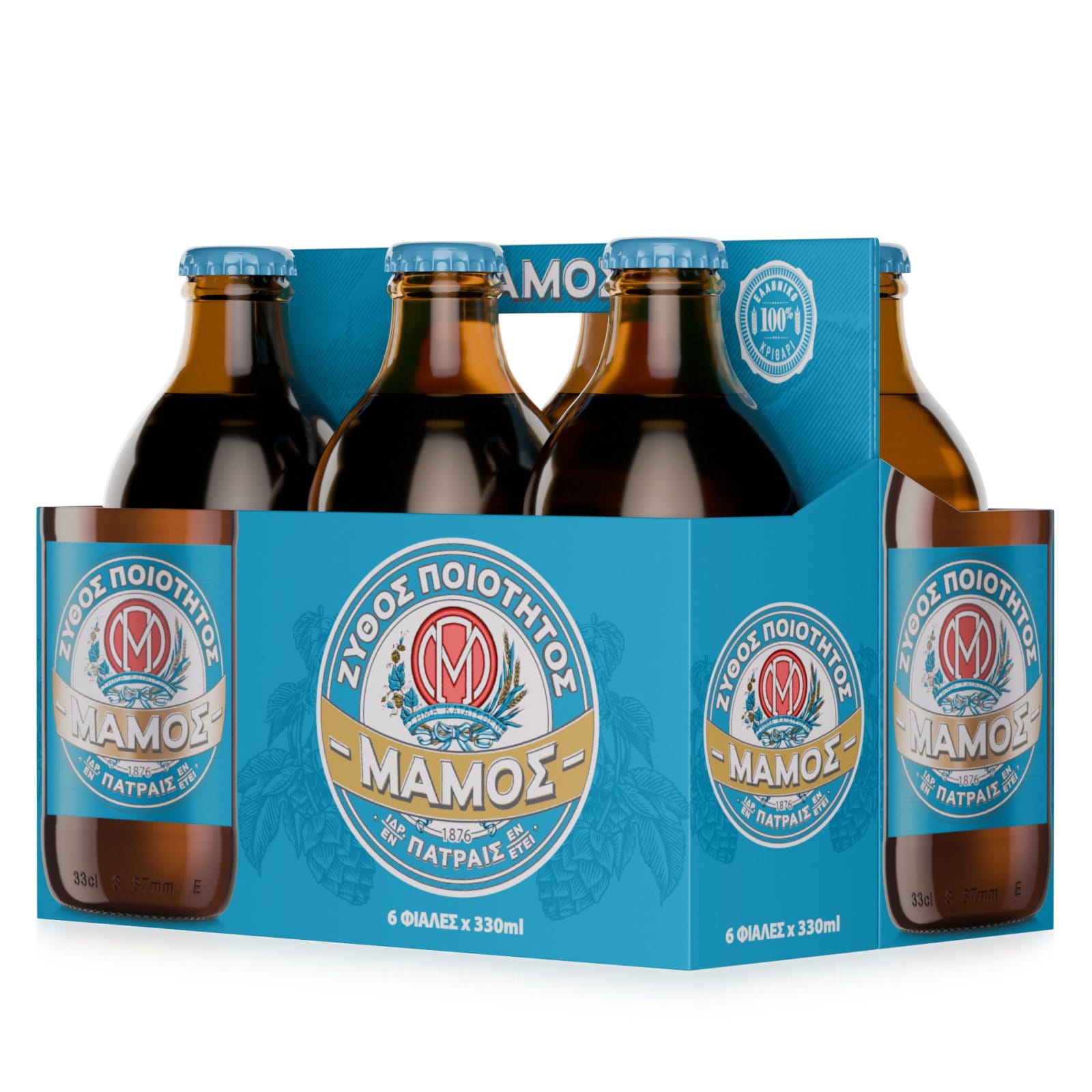 ΜΑΜΟΣ Μπύρα Pilsener Retro Φιάλη 6x330ml