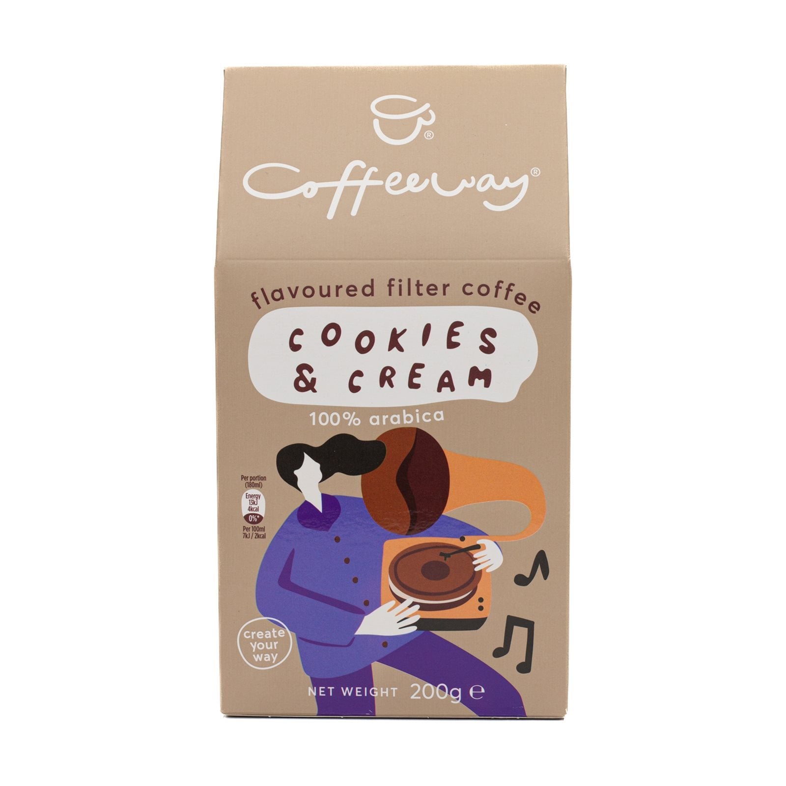 COFFEE WAY Καφές Φίλτρου Cookies & Cream 200g