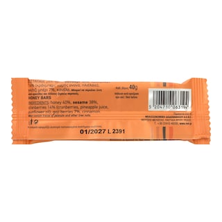 ΜΕΛΕΚΟΥΝΙ | Μπάρα Μελιού Γκότζι Μπέρι Κράνμπερι 40g