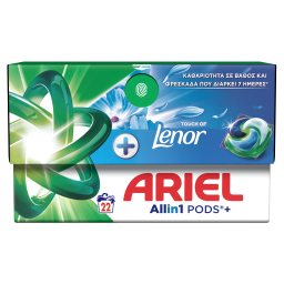 ARIEL | Kάψουλες Πλυντηρίου Ρούχων Allin1 Pods Touch of Lenor 22 Τεμάχια
