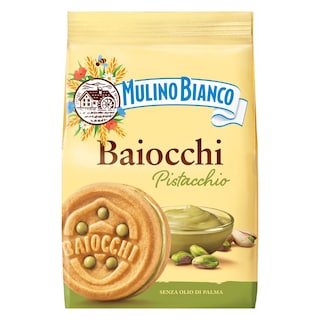 BARILLA | MULINO BIANCO | Μπισκότα Γεμιστά Mulino Bianco Baiocchi Φιστίκι 240g