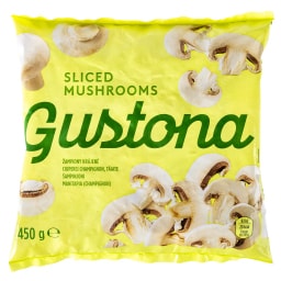 GUSTONA | Μανιτάρια Champignon Φέτες Κατεψυγμένα 450g