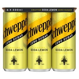 SCHWEPPES | SCHWEPPES SODA LEMON CAN  6Χ330ML