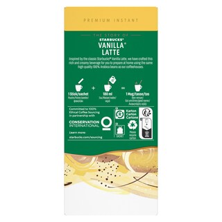 STARBUCKS | Στιγμιαίος Καφές Vanilla Latte 5x21.5g