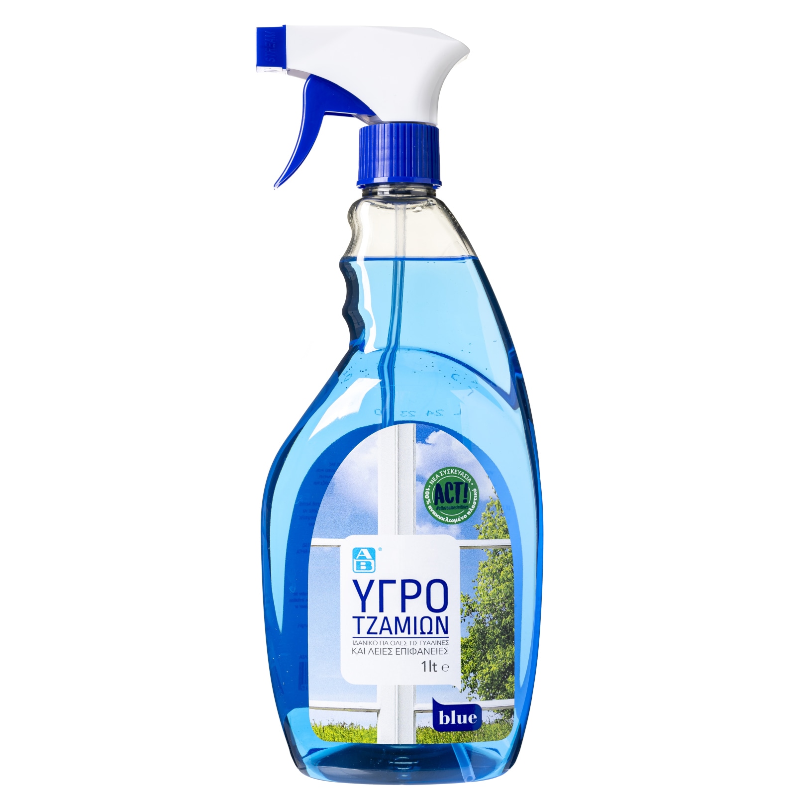 Καθαριστικό Τζαμιών Blue Αντλία 1lt