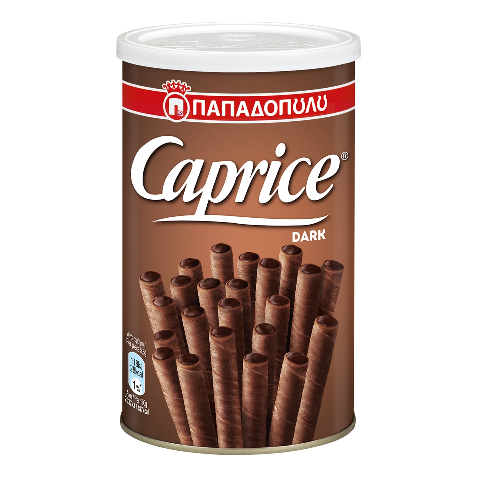 CAPRICE Πουράκια Γκοφρέτα Μαύρη Σοκολάτα 115g