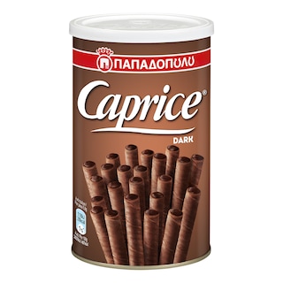 CAPRICE | Πουράκια Γκοφρέτα Μαύρη Σοκολάτα 115g