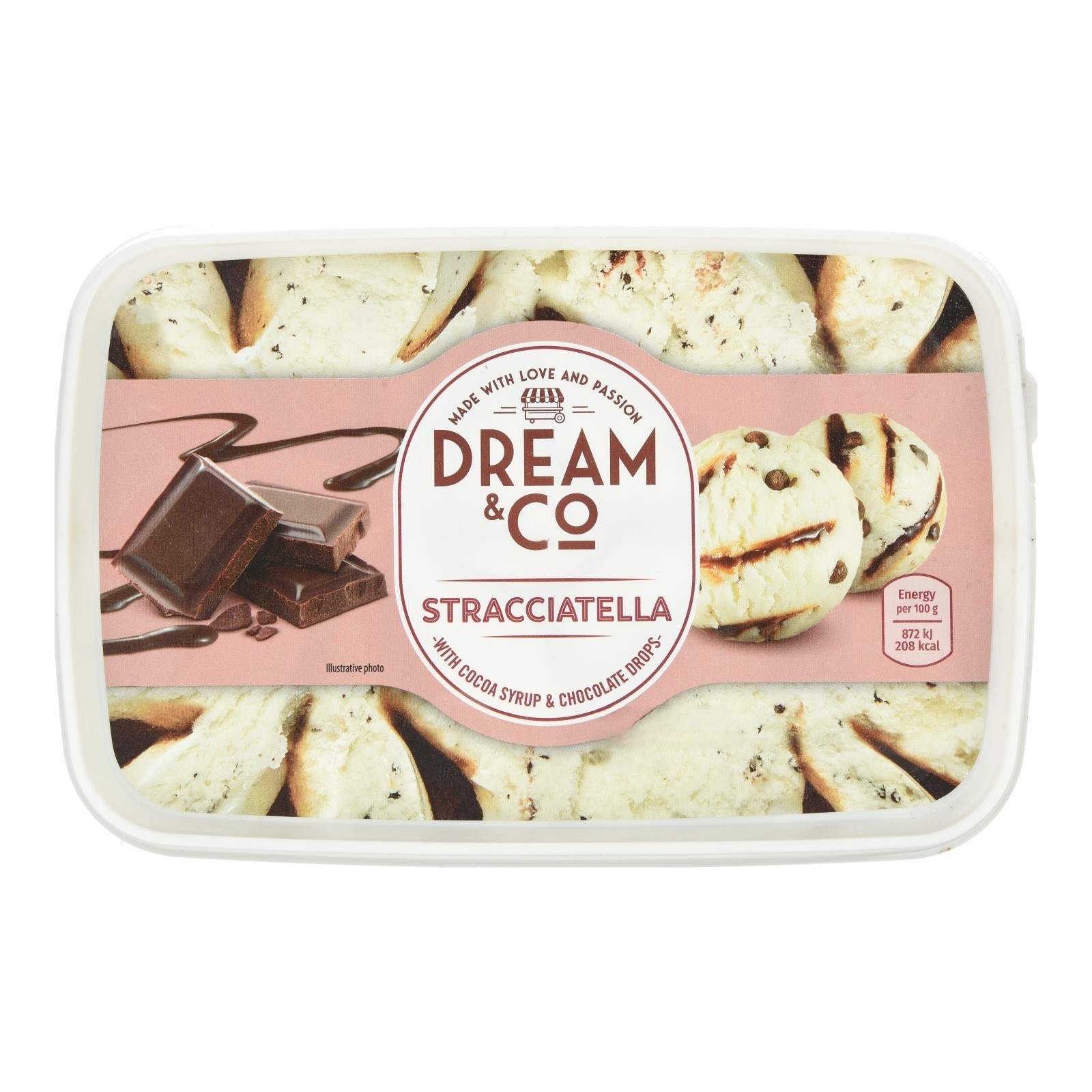 DREAM & CO Παγωτό Στρατσιατέλα 550g