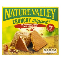 NATURE VALLEY | Μπάρες Δημητριακών Crunchy Dipped Salted Caramel 8x20g