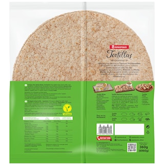 ΠΑΠΑΔΟΠΟΥΛΟΥ | Πίτες Tortillas Ολικής Άλεσης 360g