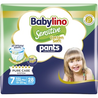 BABYLINO | Πάνες Βρακάκι Sensitive Pants Νο7 28 Τεμάχια