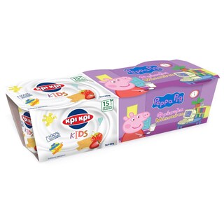 ΚΡΙ ΚΡΙ | Επιδόρπιο Γιαουρτιού Peppa Pig Φράουλα Μπισκότο 3x140g