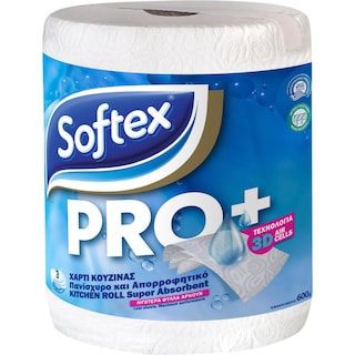 SOFTEX | Χαρτί Κουζίνας Pro+ 3 Φύλλα 600g