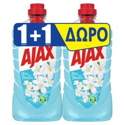 AJAX | Υγρό Καθαρισμού Fete Des Fleurs Γιασεμί 1lt 1+1 Δώρο
