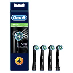 ORAL B | Ανταλλακτικές Κεφαλές Cross Action Black Edition 4 Τεμάχια