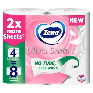 ZEWA | Χαρτί Υγείας Ultra Smart 4 Φύλλα 4 Ρολά 852g