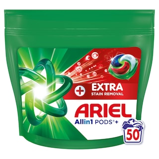 ARIEL | Kάψουλες Πλυντηρίου Ρούχων Allin1 Pods Extra Clean 50 Τεμάχια