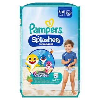 PAMPERS | Πάνες βρακάκι Μαγιό Μωρού Splashers Νο5-6 14kg+ 10 Τεμάχια