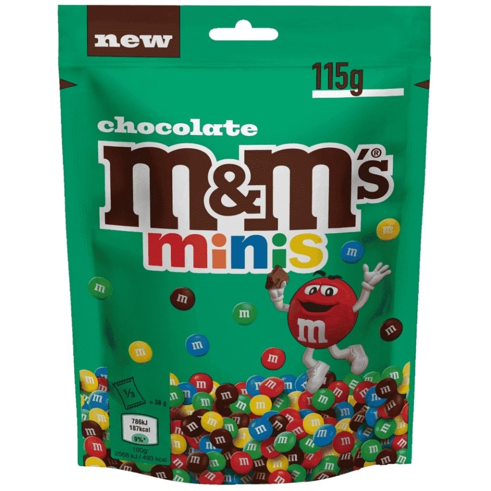 M & M'S Σοκολατένια Κουφετάκια Choco Minis 115g