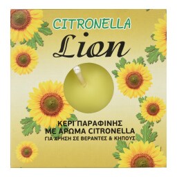 - | Κερί Παραφίνης Citronella 1 Τεμάχιο