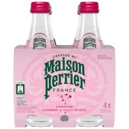 PERRIER | Ανθρακούχο Νερό Maison Perrier Rasberry Rose 4x330ml