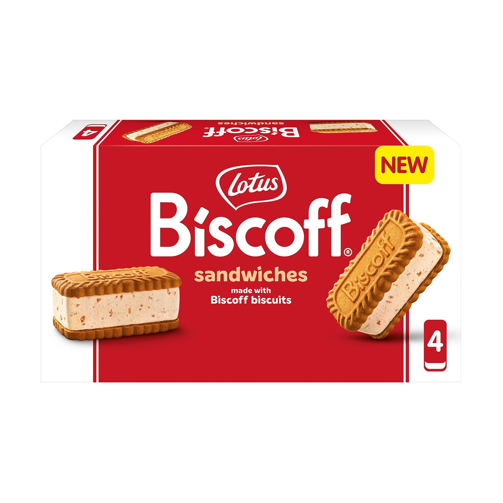 LOTUS Παγωτό Biscoff Sandwich 4x43g