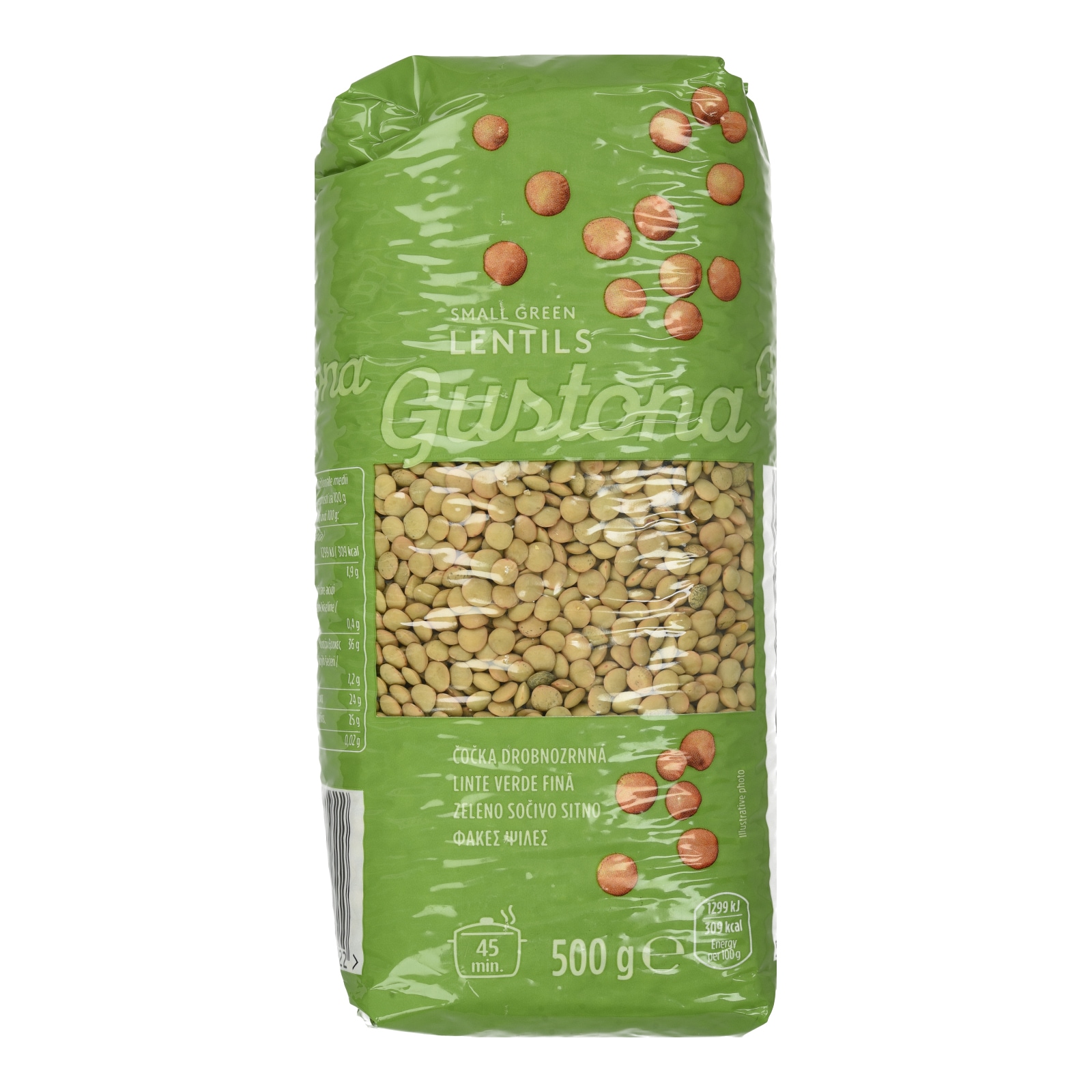 GUSTONA Φακές Ψιλές Εισαγωγής 500g