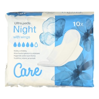 CARE | Σερβιέτες Ultra Night 10 Τεμάχια
