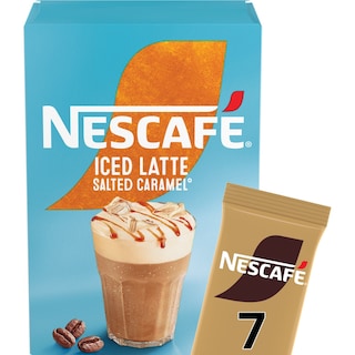 NESCAFE | GOLD | Στιγμιαίος Καφές Iced Latte Salted Caramel 7x14.5g