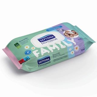 SEPTONA | Μωρομάντηλα Dermasoft Family Χαμομήλι 100 Tεμάχια