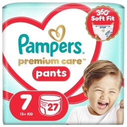 PAMPERS | Πάνες Βρακάκι Μωρού Premium Pants Νο7 27 Τεμάχια