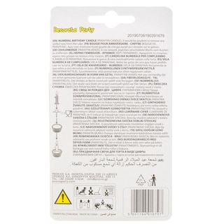 DECORATA | Κερί Γενεθλίων Νο8 1 Τεμάχιο