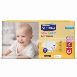 SEPTONA | Πάνες Μωρού Calm N Care Νο4 Maxi 52 Τεμάχια