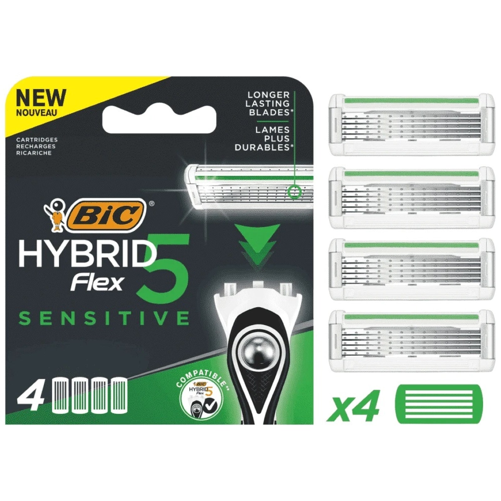 Ανταλλακτικά Hybrid Flex 5 Sensitive 4 Τεμάχια